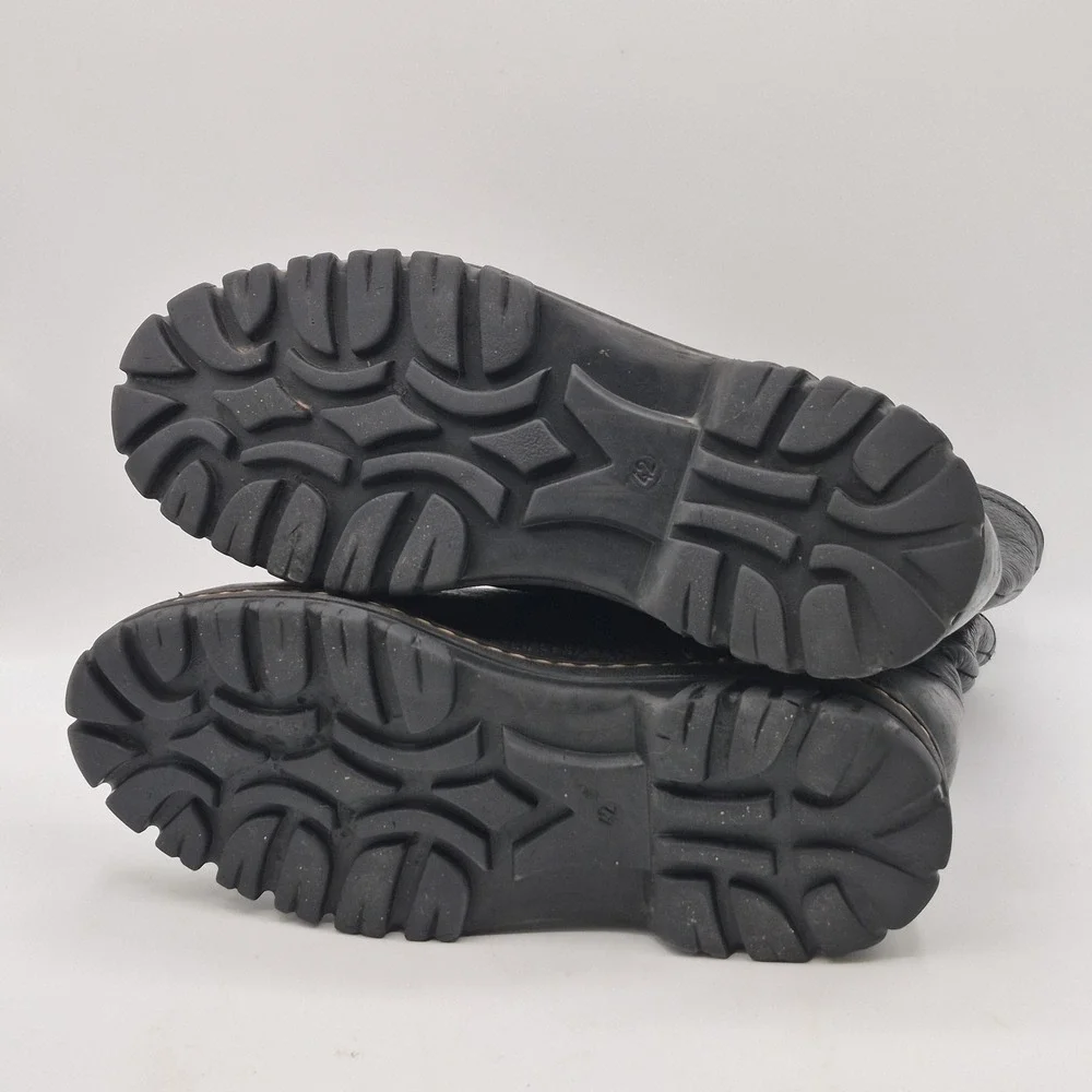 Blondo Snow Boots Winter Mens Size 9 Black Leather Wool Lined Pull On Canada‎